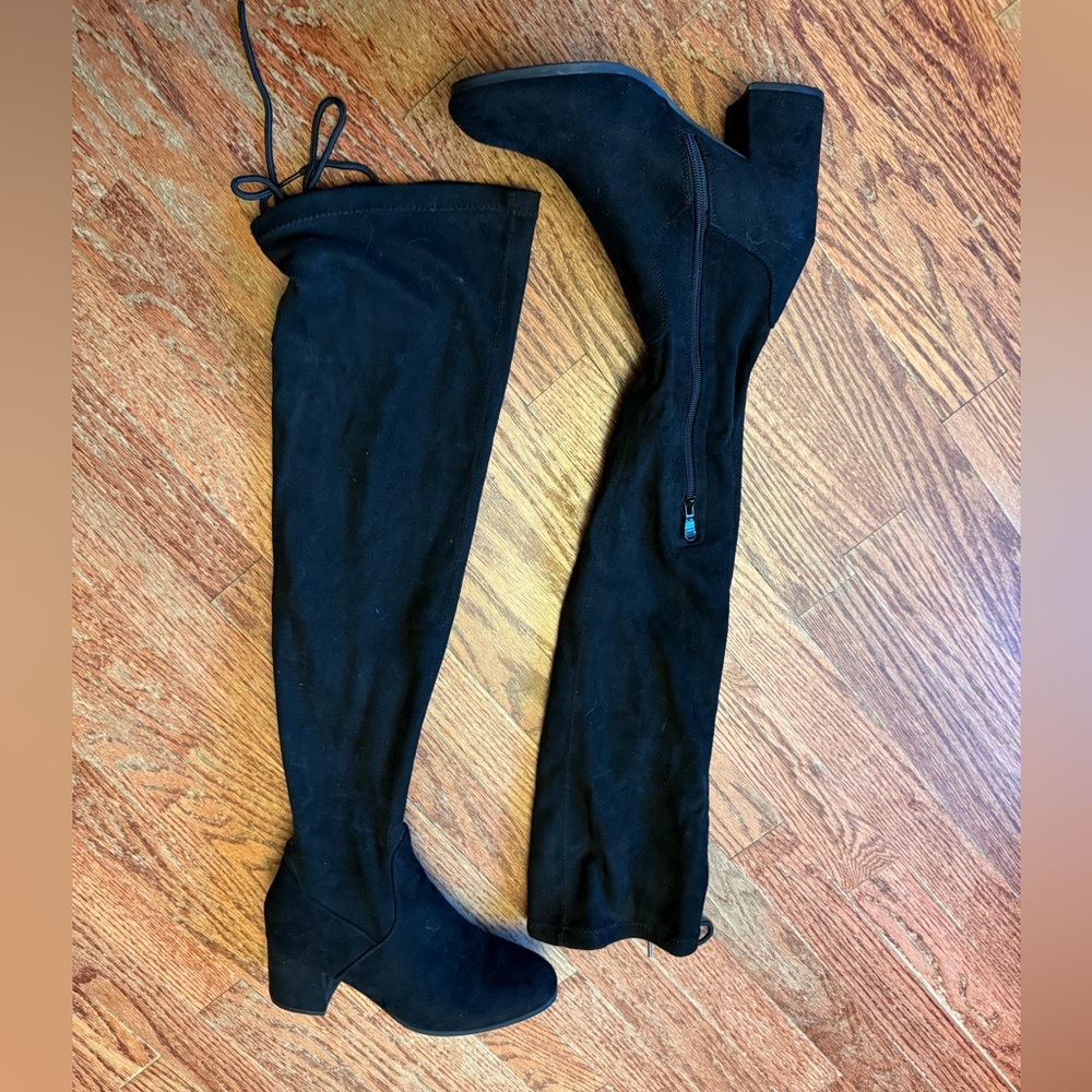 Dream Pairs Black Over-the-Knee Boots